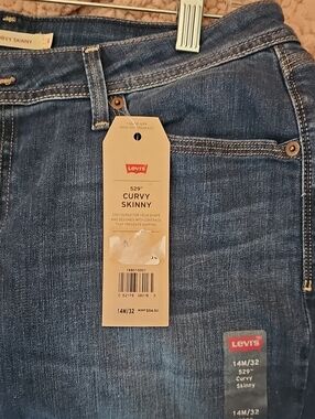 Levi's Curvy Skinny Jeans - Blue Denim